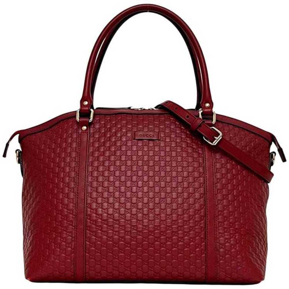 GUCCI Red Leather Shoulder Bag
